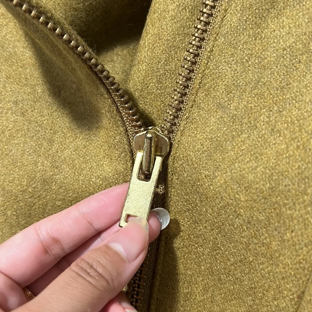 Jcrew Melton wool coat belt tie size 0P - Picture 5 of 9